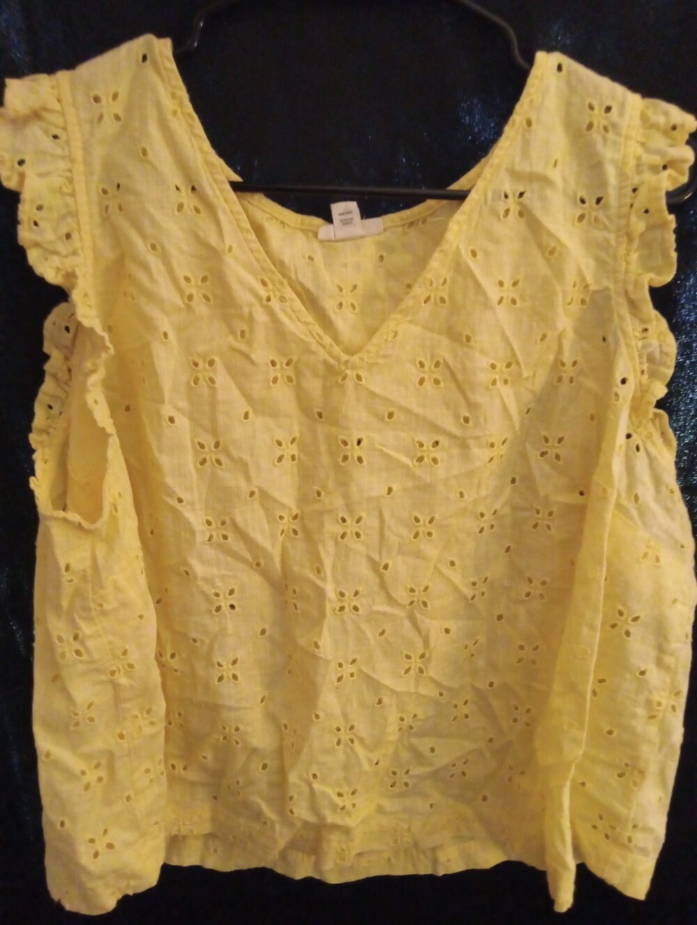 a.n.a Yellow Flower Shirt